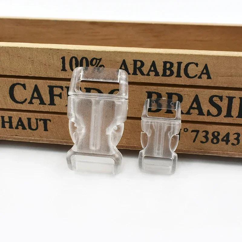 Meetee 10/20Pcs 10-25mm Plastic Side Release Buckle Bracelet Buckles Bag Strap Adjustable Dog Collar Clasp Leather Accessories