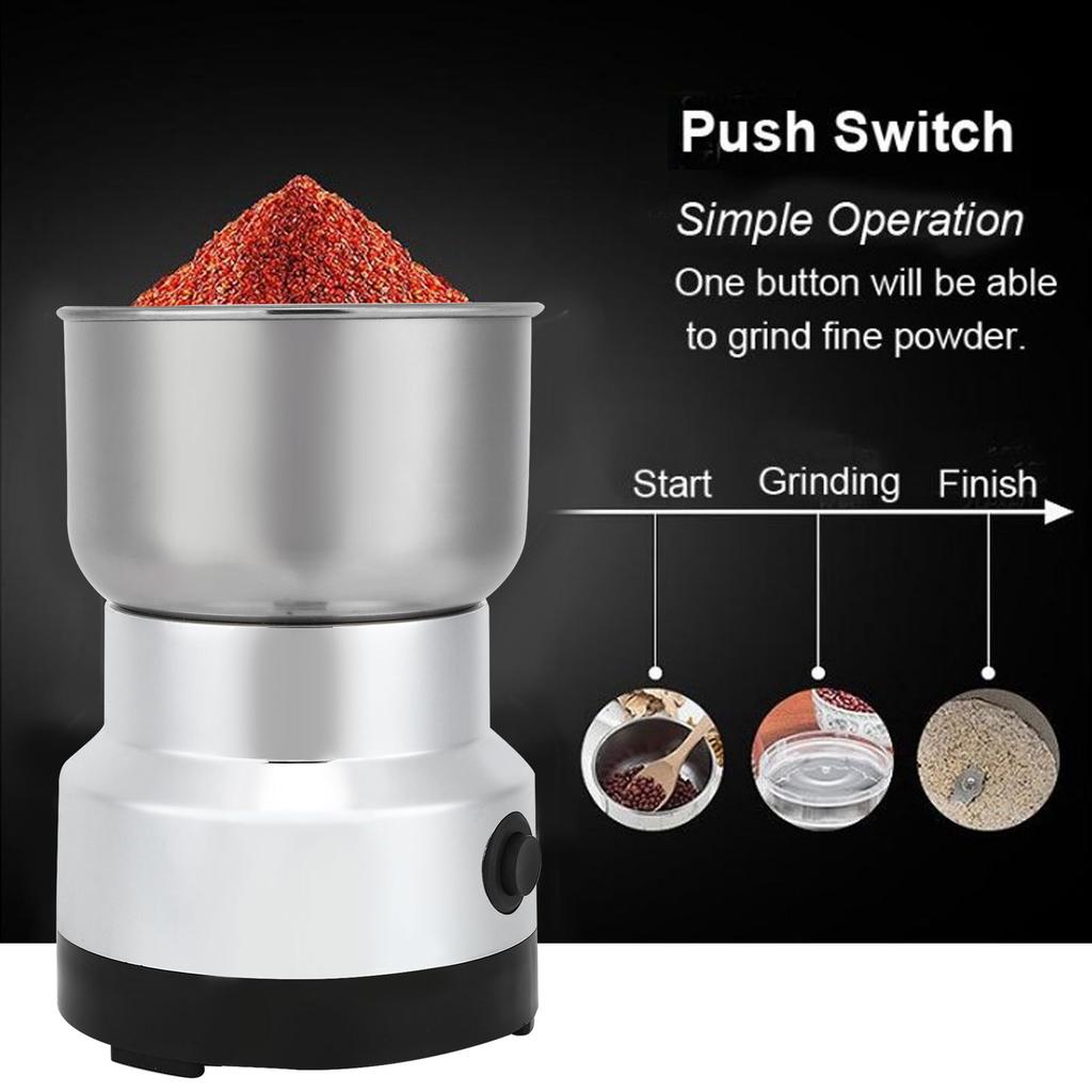 Electric Coffee Grinder Multifunctional for Beans Nuts Grains Spices Powerful Motor Perfect for Home Commercial Use