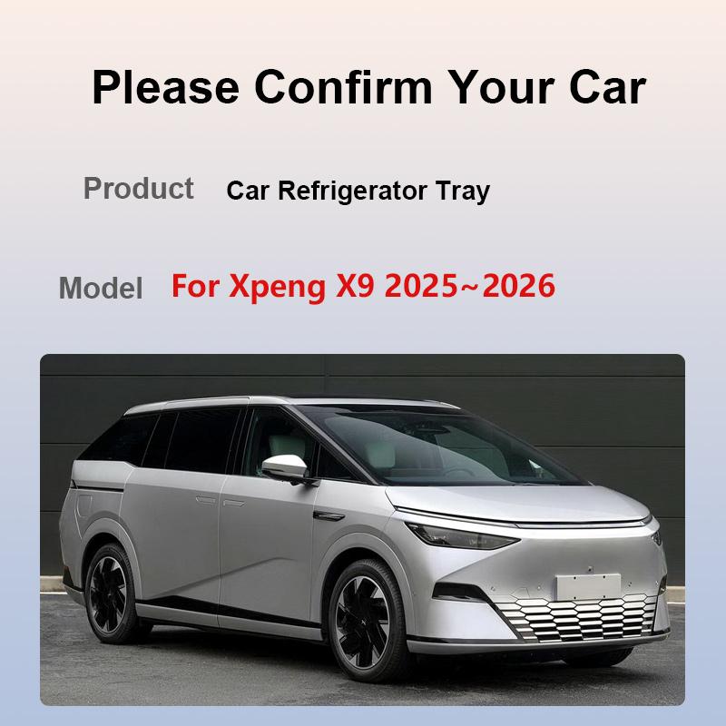 Car Storage Pad For Xpeng X9 Accessories 2023 2024 2025 H93 Refrigerator Tray Silicone Mat Storage Box Pad Restyling Interior