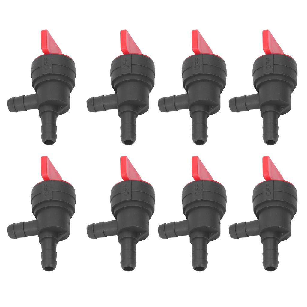 8Pcs 1/4in Kraftstoff Cut Off Ventil 90 Grad Abschaltung Ventil Gerade Gas Ventil für Stens für Oregon für
