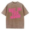 Font Design Not In The Mood Printed T Shirts Mens Cotton Soft Tee Shirt Design Breathable Tshirt Senior Comfort Clothing