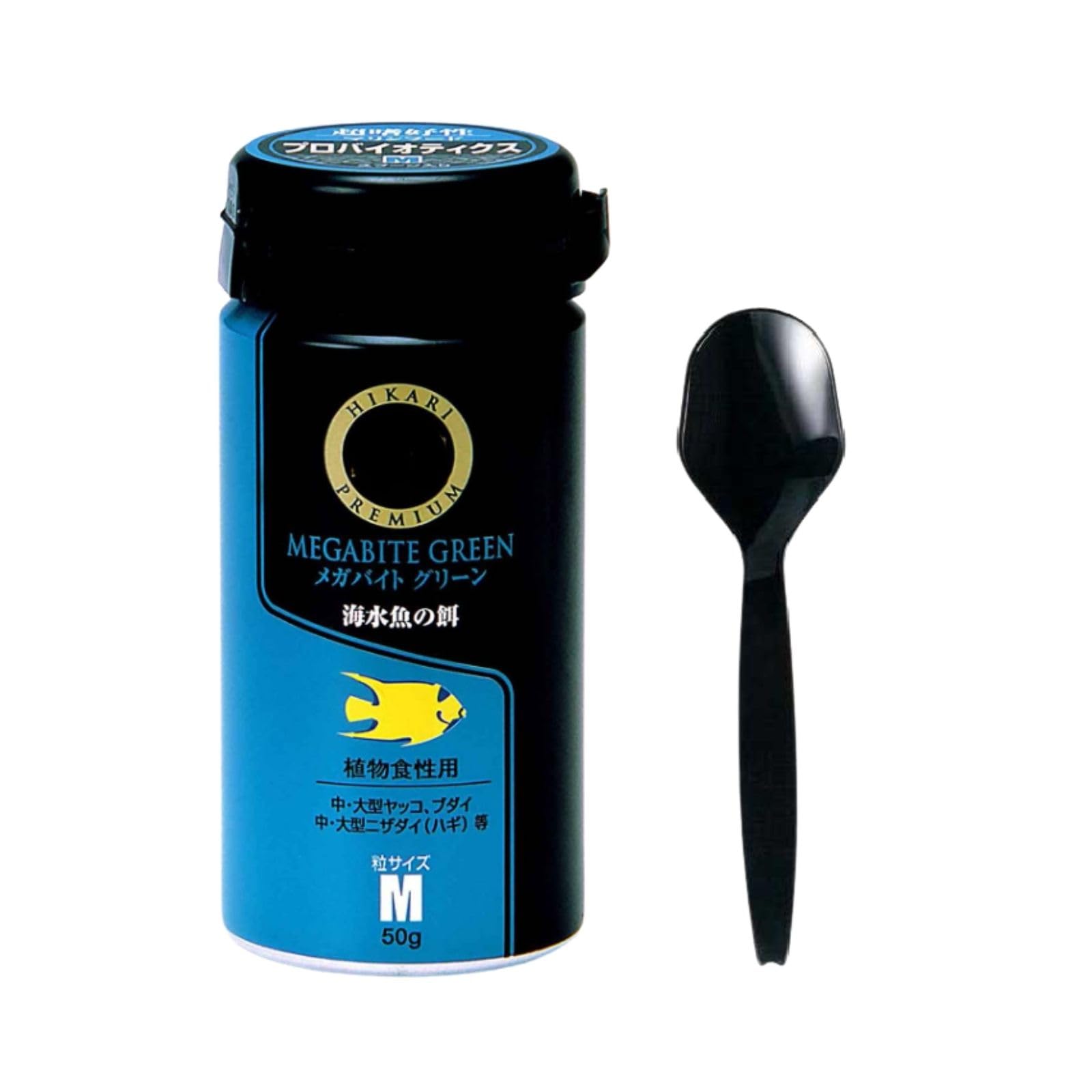 

Kyorin Premium Megabite Green Средний Набор Корма для Морских Рыб (50г) с ложкой для кормления