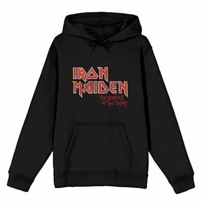 Iron Maiden Felpa con cappuccio con logo dell'album Number Of The Beast unisex per adulti