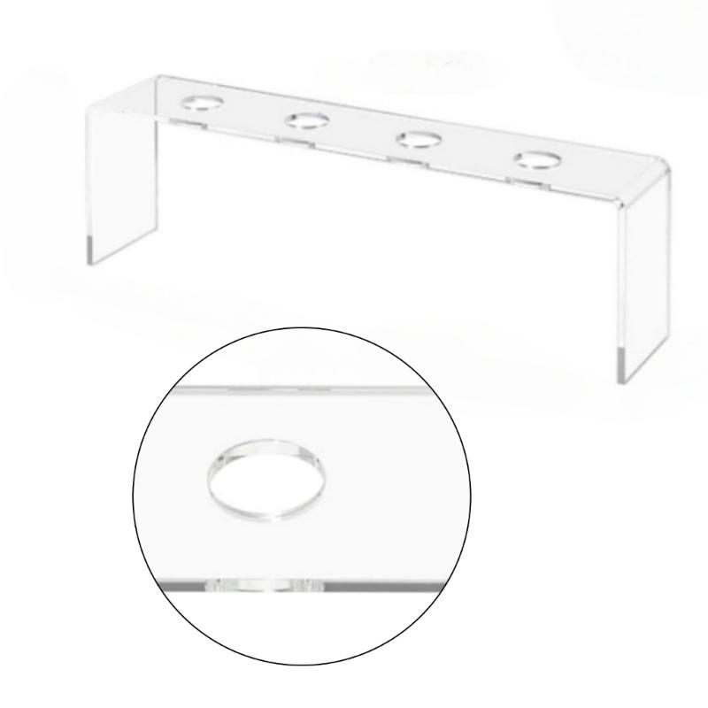 Pack Of 2 Acrylic Wine Bottle Stopper Display Holders Clear Storage Rack For Kitchen Home Bar Countertop Organizers