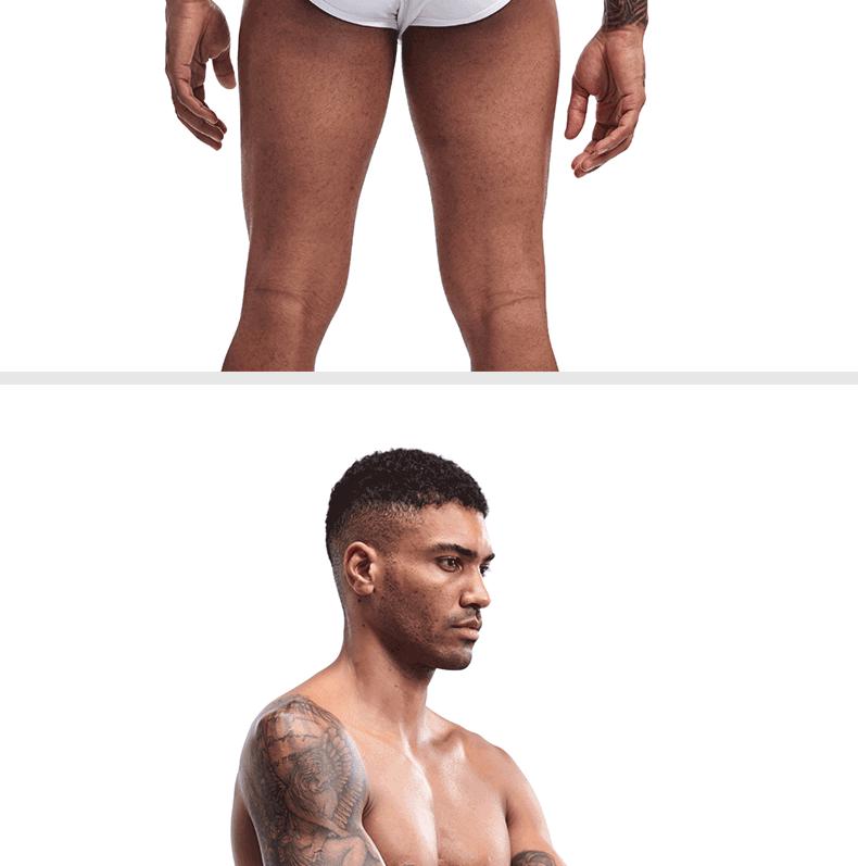 SEEINNER Men's Ribbed Cotton Wide Waist Triangle Sport Underwear