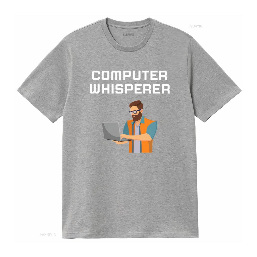 Computer Whisperer T Shirt for Geek Nerd Science Engineering Savvy Tech PC Gamer with Express Delivery vintage Washed Stylish