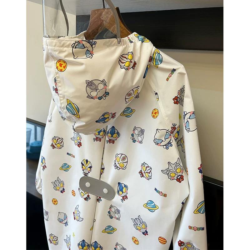High-Quality 2026 New Cartoon Children's Raincoat, Quick-Drying, Breathable, Waterproof, Suitable for Kindergarten Boys and Girls, with Backpack Space