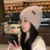 Korean Style Autumn and Winter Woolen Hat for Women Thickened Warm Ear Protection Pullover Hat Cute Baotou Knitted Hat