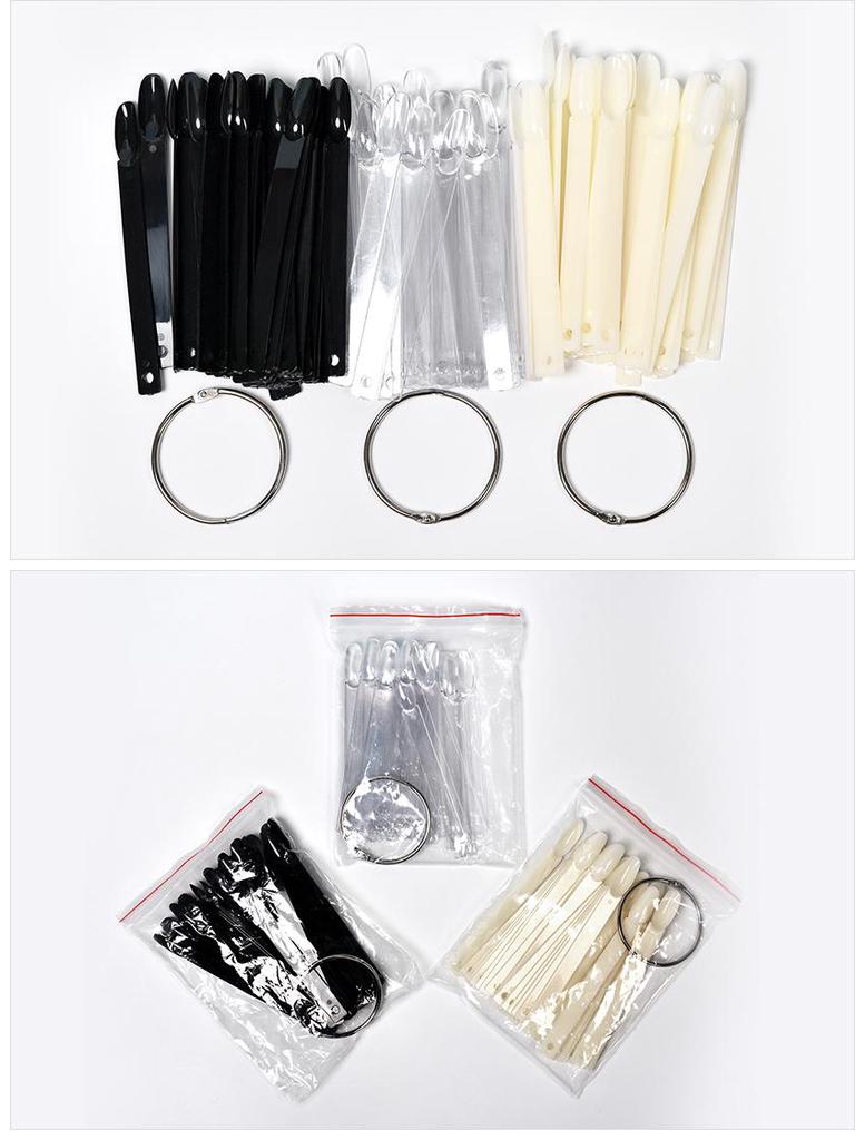kads 50PCS Nagel Display Diagramm Nägel Kunst UV Gel Polnisch Farbe Diagramm Praxis Tipps Acryl Nagel Display Diagramm