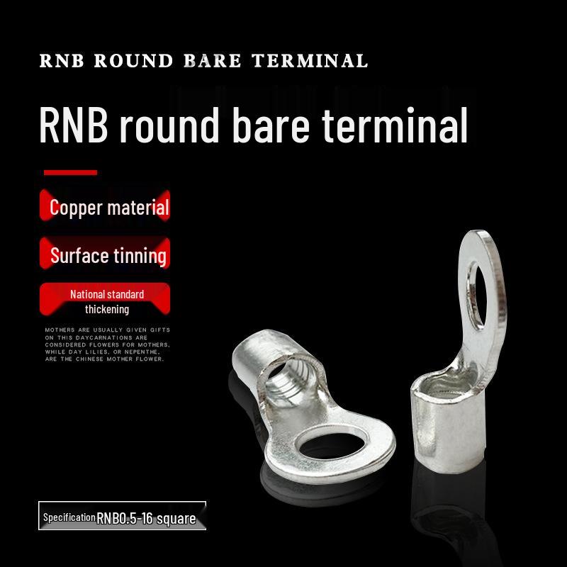 

National Standard Purple Copper O-Type Solder Terminals (RNB1.25/2/3.5/5.5/8/14-3/4/5) RNB14-4 50 pcs