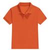 Polo enfant manches courtes blanc - orange - noir ( lot 3 ) - - Blanc