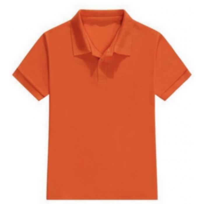 Polo enfant manches courtes blanc - orange - noir ( lot 3 ) - - Blanc