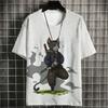 3D printed T-shirt summer short sleeved T-shirt