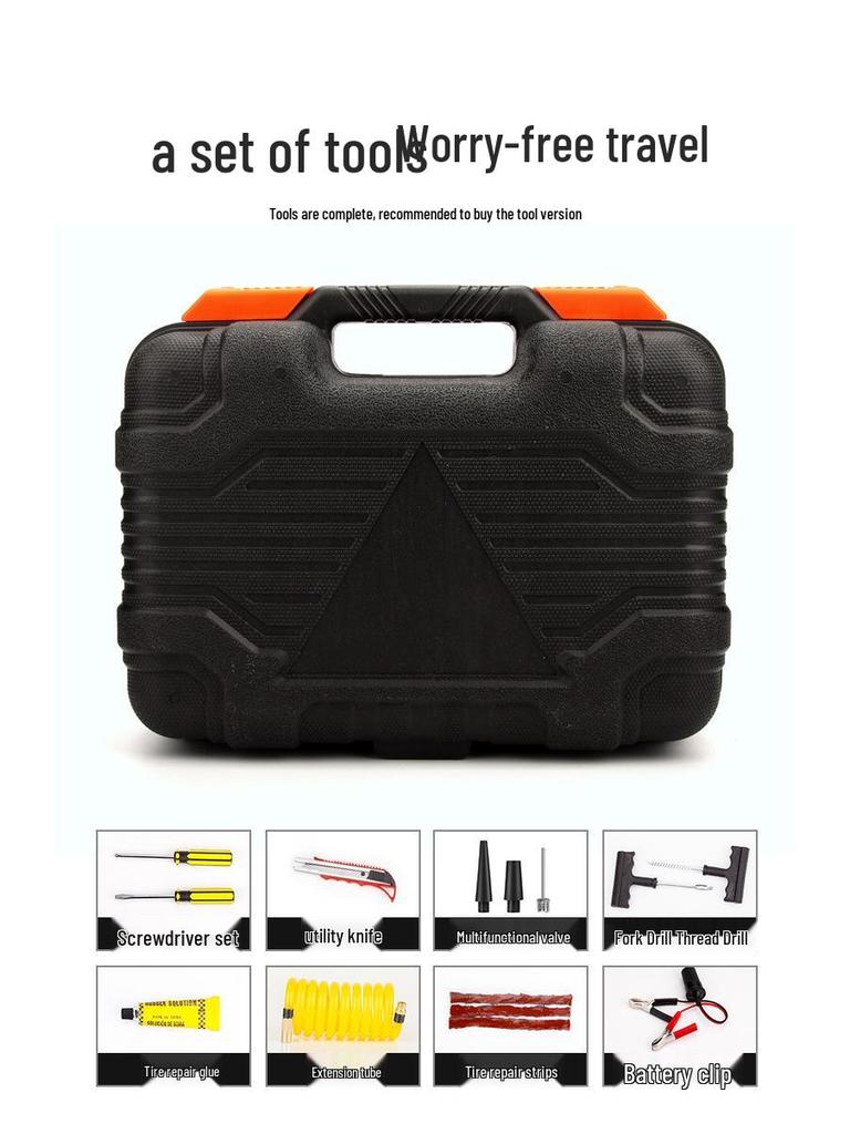 Portable 12V Electric Dual Cylinder Car Tire Inflator Pump