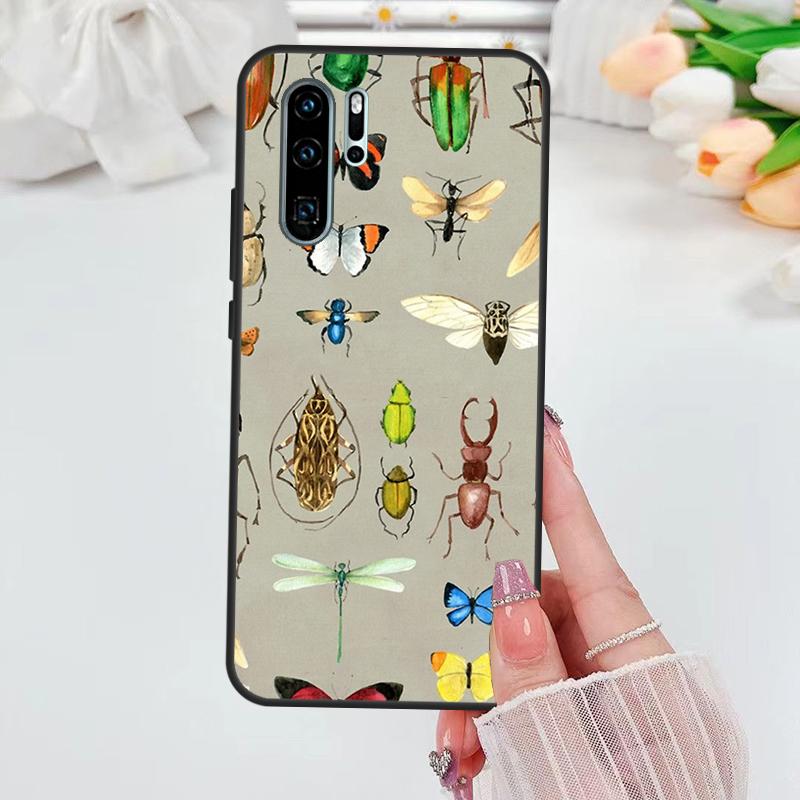 Dragonfly Insect Pattern For Huawei Nova 11i 7i 8i 12i 12s Y73 Y70 Y90 Y60 Y72 Y61 Y91 9 10 SE P40 Lite P30 Pro Case