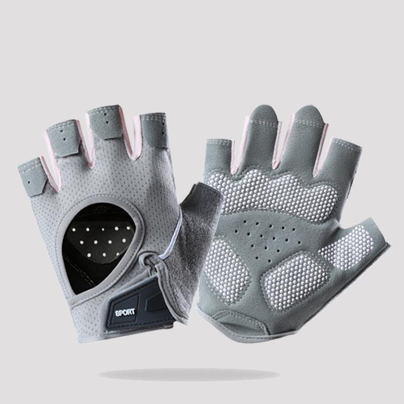Women's Fitness Half-finger Gloves, Non-slip, Wear-resistant, Breathable, Suitable for Outdoor Use, and Perfect