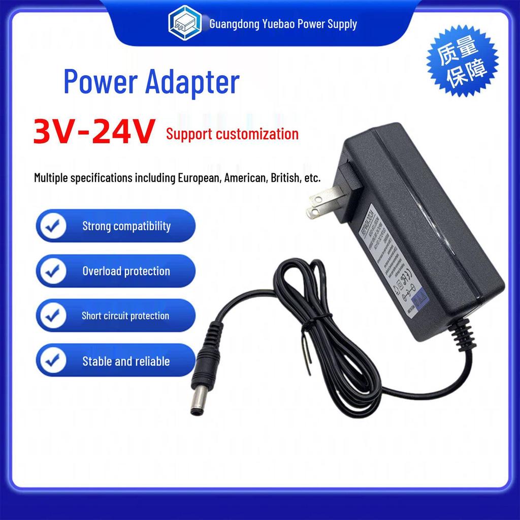 Multi-Plug Power Adapter 12V/15V/24V 2A-4A for US/EU/UK/AU - In Stock