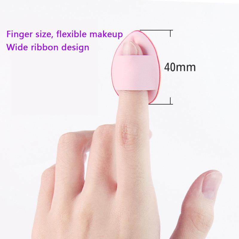 1 Stück Mini Finger-Puff Foundation Kleiner Air-Cushion Puder-Schwamm Gesichts-Concealer BB-Creme Kosmetik-Applikator Make-up-Werkzeuge