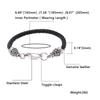 New Stainless Steel Leather Chain Lobster Clasp Bracelets Hand Men Bangles Jewelry 2021 BB1096
