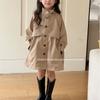 Mädchen Trenchcoat 2025 Frühling Neu Kinder Mode Britischer Stil Mittellanger Mantel Baby Vielseitig Schick Oberbekleidung