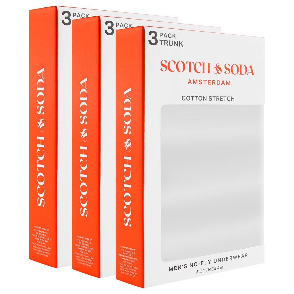 Scotch&Soda Bokserki Męskie 9 Sztuk Bawełna Paski Wzór Kolor Mix Rozmiar Xl