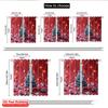 2pcs 2D Flat Printing Merry Christmas Window Drapes Festive Christmas Tree Fabric Without Electricity Festive Wall Decor Use for