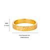 Crushed ice ice full of zircon Super Flash Sansheng III k gold non-fading ring women's wide mouth ring pair ring