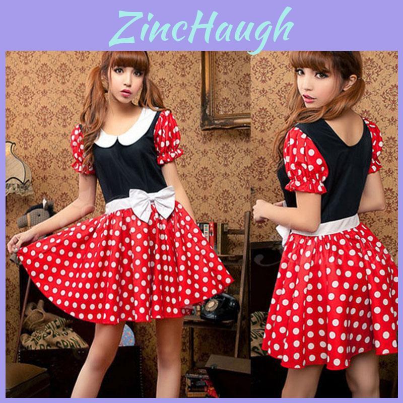 Exquisite Workmanship Minnie Mouse Fancy Dress Perfect For Halloween Parties