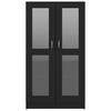 Display Cabinet Black 82.5 x 30.5 x 150 cm Particleboard