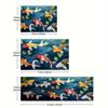 1Pcs Anti Fatigue Kitchen Rugs, Fish Print Waterproof Non-Slip Thick Cushioned Kitchen Mat Heavy Duty Comfort Standing Mat for Kitchen
