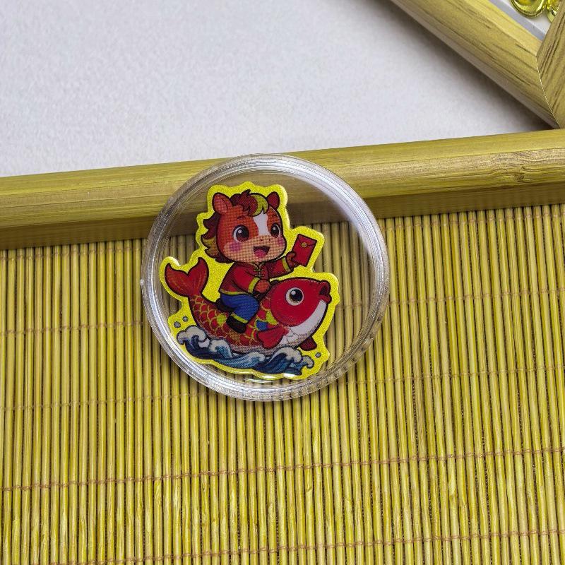 Year of the Horse 999 Pure Gold Cartoon Phone Sticker Series with Adhesive