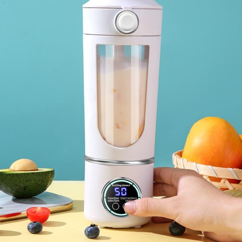700ml Smoothie Blender Portable USB Rechargeable Juicer with High Speed Motor Mixing Cup for Protein Shakes and Juices