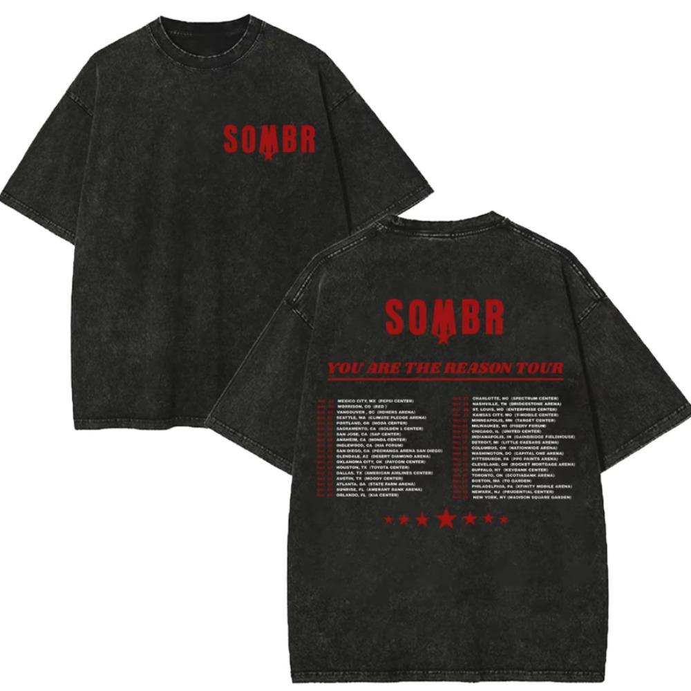 Vintage Washed Rock Singer Double Sided Print TShirt World Tour Music You Are The Reason Tour Women Unisex Unisex Shirt