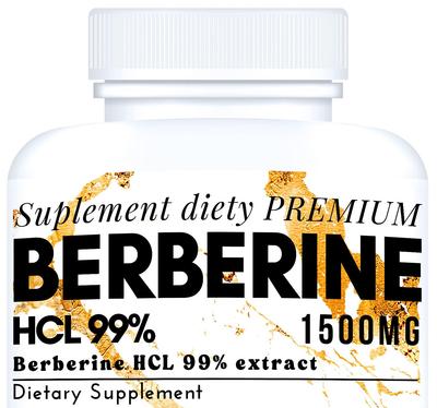 BERBERINE 1500mg Effective Weight Burning Dietary Supplement Glucose Insulin Strong Effect 100
