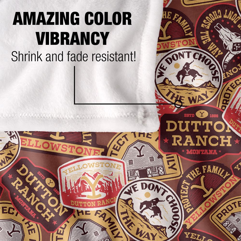 Yellowstone Silky Badge Supersoft Blanket