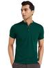 Men's Cotton Rich Polo T Shirt | Mandarin Collar Tshirts | Half Sleeves | Plain - Regular Fit (Available In Plus Sizes)