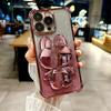 Shockproof Glitter Phone Case For Huawei Nova 13 Pro 12 11 10 9 8 7 6 5 Pro SE Invisible Makeup Mirror Rabbit Stand Soft Cover