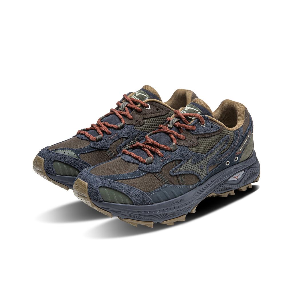 Mizuno Racer Adv Utendørs Sklisikre Slitesterke Fritidssko med Lav Ankel Unisex sneaker Skifer-Svart Brun D1GH241212