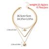 Bohemian multi-layer necklace women's retro sunflower pendant niche stacked wearing collarbone chain accessories hokr neck chain
