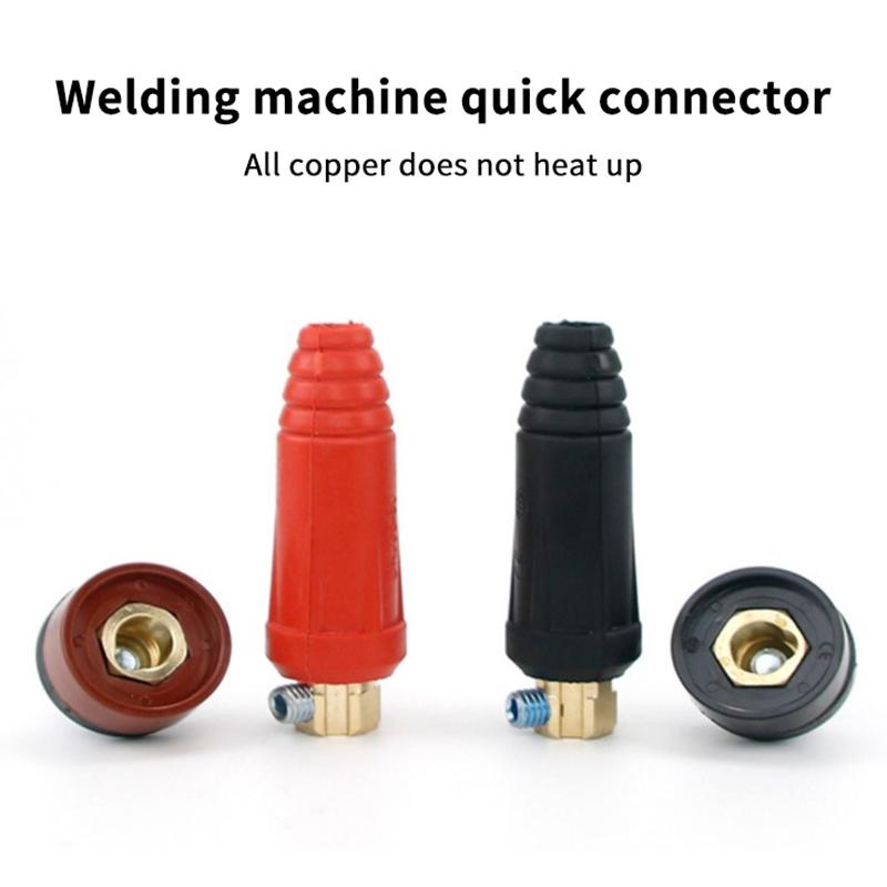 4 Stück DKJ10-25 35-50 50-70 Schweißmaschine Schnellkupplung Buchse Stecker Kabelklemme Panelbuchse Set Schnellkupplung