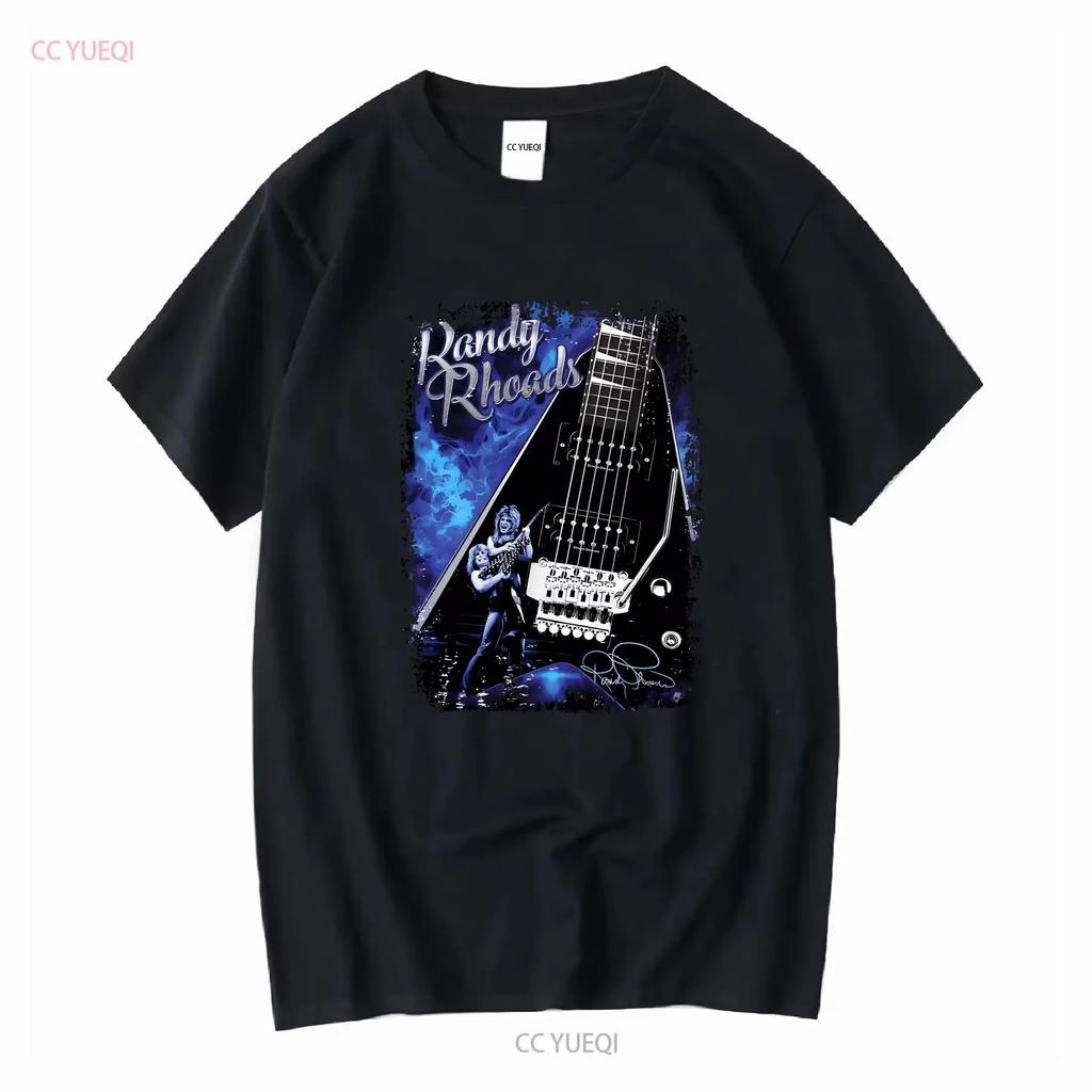 Vintage Randy Rhoads Guitar Hero Cotton Black S 5XL T Shirt vintage Washed streetwear designer clothes Unisex Comfortable
