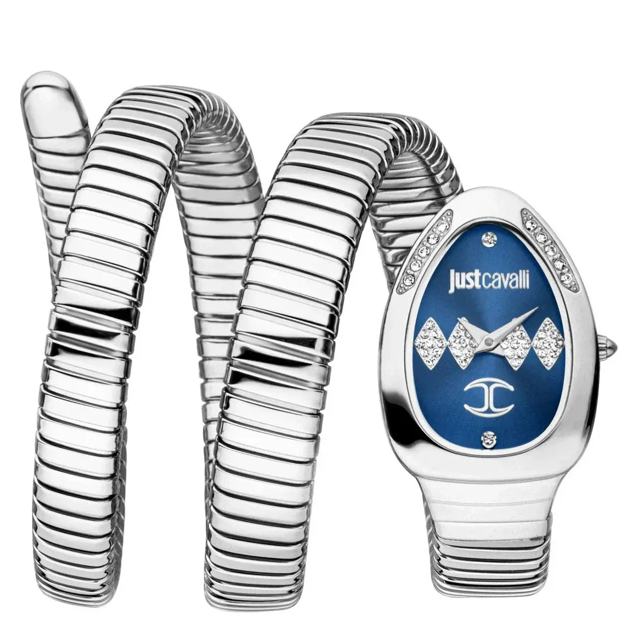 Just Cavalli Vezzoso Blue Dial Silver
