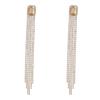 Diamond-Encrusted Long Fringed Earrings, Fashionable Super-Flash Temperament Earrings, Niche Light Luxury Earrings.