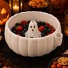 Dynamic Vortex Halloween Pumpkin Berry Swirl Bowl Large Capacity Quick Drain Automatic Fruit Washing Bowl Self-spinning