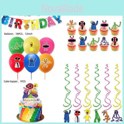 Vibrant Roblox Rainbow Friends Birthday Party Decorations Supplies Kit For Kids