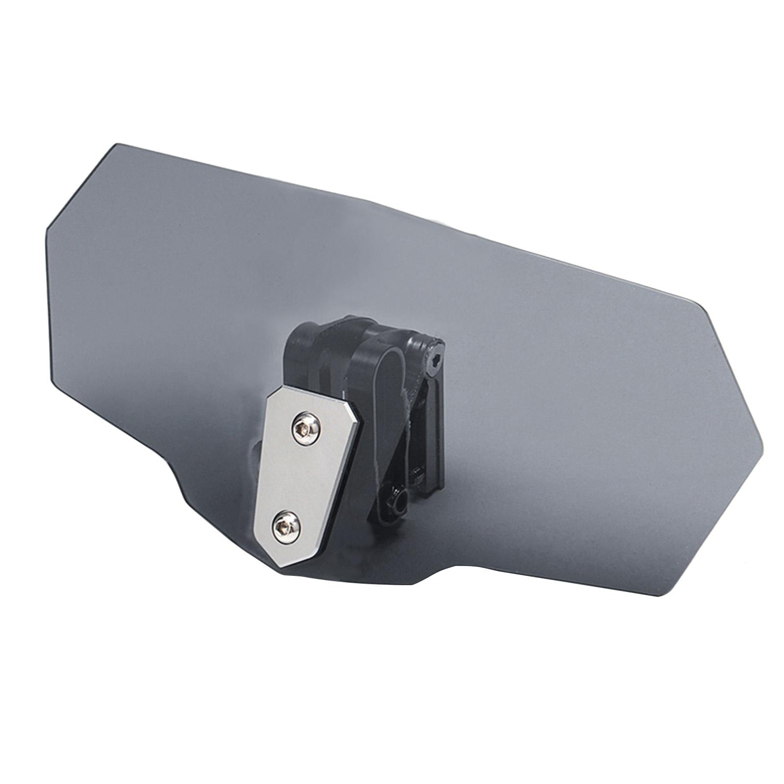 Universal Motorcycle Windshield Extension Adjustable Clip-On Windscreen Extender Spoiler Air Windshield Deflector Compatible