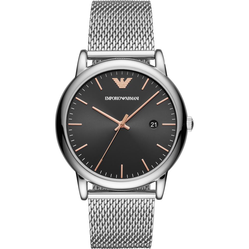 

Emporio Armani Luigi Black Stainless Steel Bracelet Quartz Men s Watch AR11272 чёрный