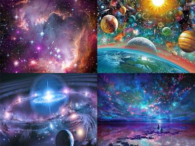 Diy 5D Diamond Painting Landscape Starry Sky Round Rhinestone Embroidery Color Cross Stitch Home Decoration