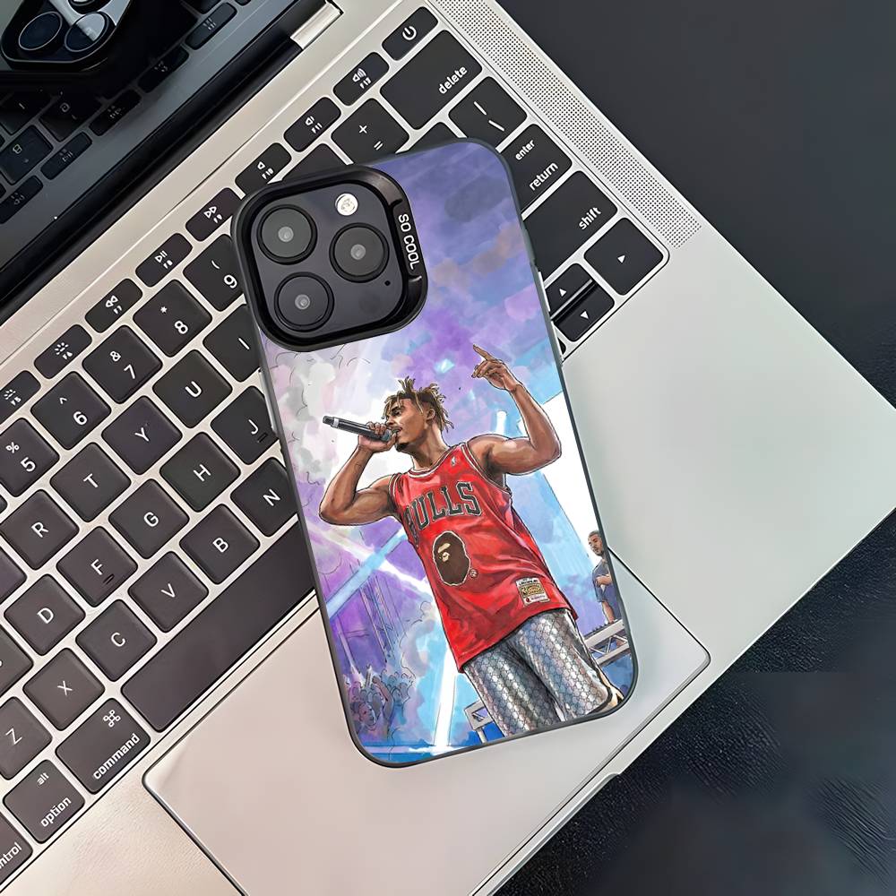 

Rapper 999 J-Juice W-WRLD Phone Case For iPhone 17,16,15,14,13,12,11,Pro,Max,Plus,Black Matte Shockproof Cover iPhone17