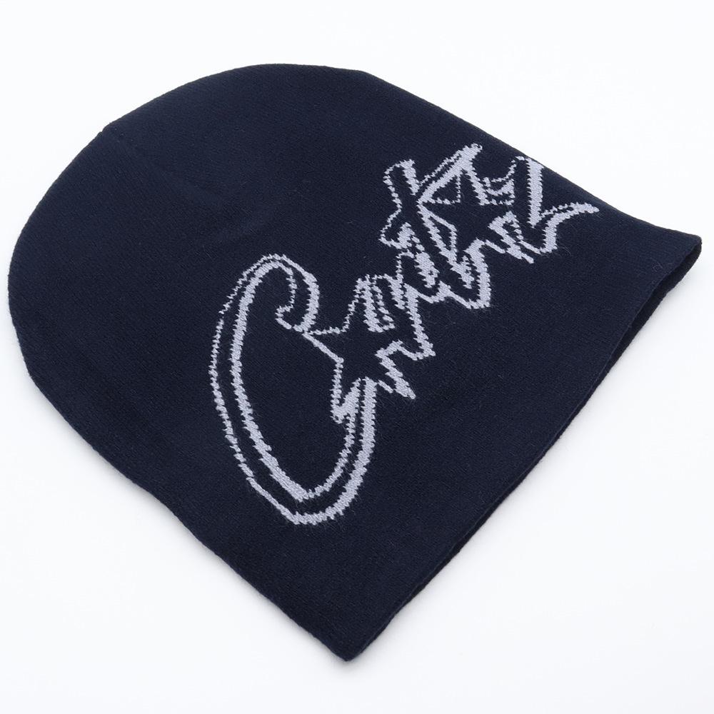 Versatile Street Fashion Hip Hop Knit Beanie - Trendy Jacquard Hat for Warmth and Style